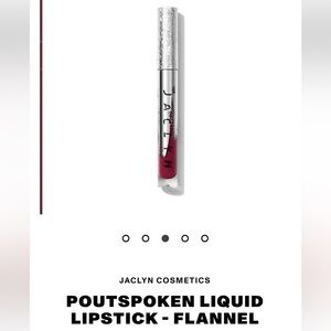 Jaclyn Cosmetics POUTSPOKEN LIQUID LIPSTICK - FLANNEL (Crushed Berry) NIB​​​​​
